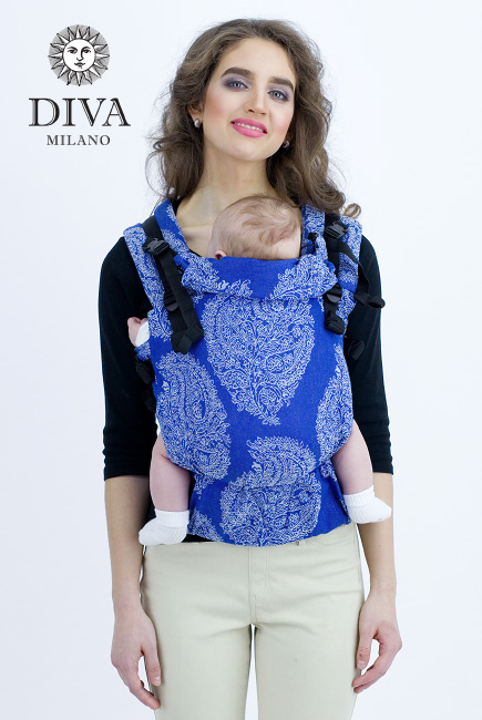 Diva Essenza Wrap Conversion Buckle Carrier: Azzurro Bamboo, The One!