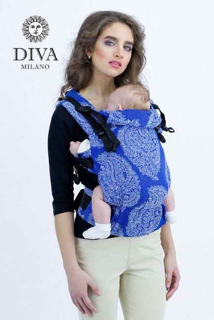 Diva Essenza Wrap Conversion Buckle Carrier: Azzurro Bamboo, The One!