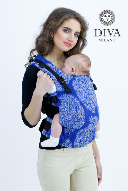 Diva Essenza Wrap Conversion Buckle Carrier: Azzurro Bamboo, The One!