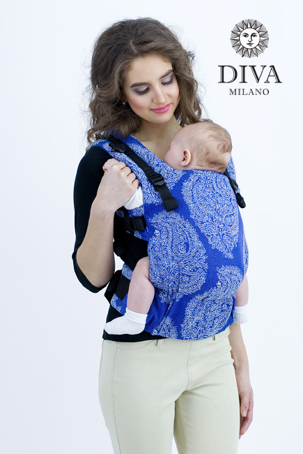 Diva Essenza Wrap Conversion Buckle Carrier: Azzurro Bamboo, The One!