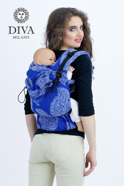 Diva Essenza Wrap Conversion Buckle Carrier: Azzurro Bamboo, The One!