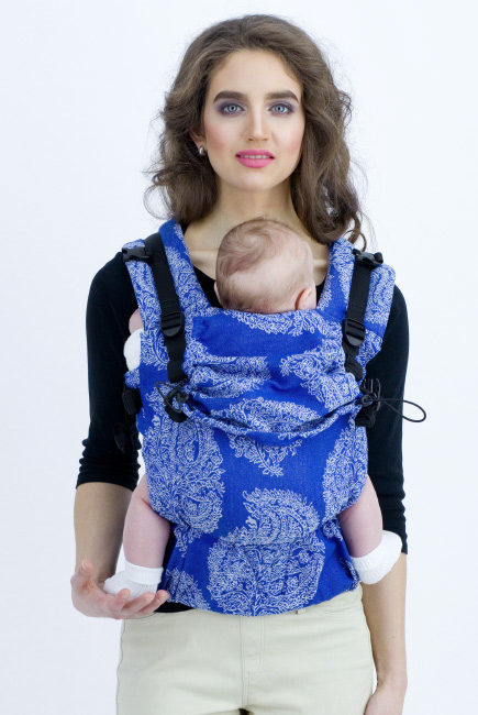 Diva Essenza Wrap Conversion Buckle Carrier: Azzurro, The One!Diva Essenza Wrap Conversion Buckle Carrier: Azzurro Bamboo, The One!