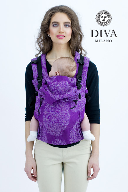 Diva Essenza Wrap Conversion Buckle Carrier: Viola Linen, The One!
