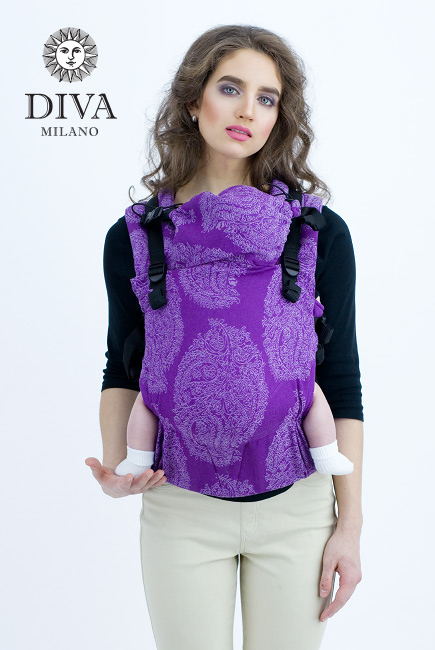 Diva Essenza Wrap Conversion Buckle Carrier: Viola Linen, The One!