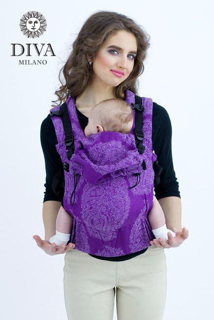 Diva Essenza Wrap Conversion Buckle Carrier: Viola Linen, The One!