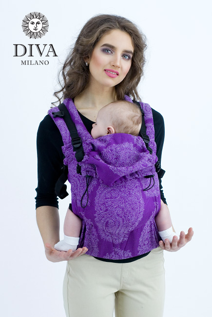 Diva Essenza Wrap Conversion Buckle Carrier: Viola Linen, The One!
