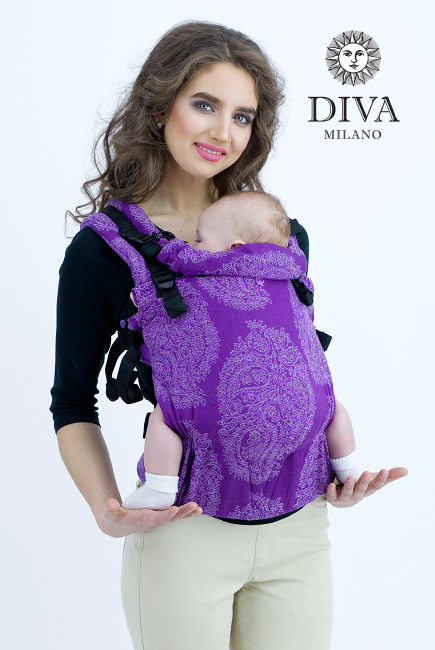 Diva Essenza Wrap Conversion Buckle Carrier: Viola Linen, The One!