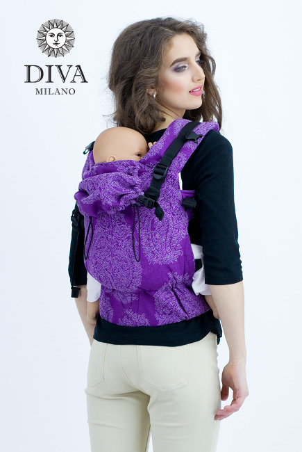 Diva Essenza Wrap Conversion Buckle Carrier: Viola Linen, The One!
