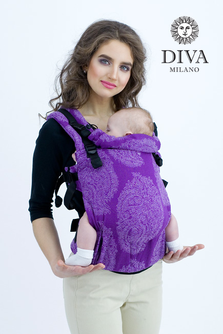 Diva Essenza Wrap Conversion Buckle Carrier: Viola Linen, The One!