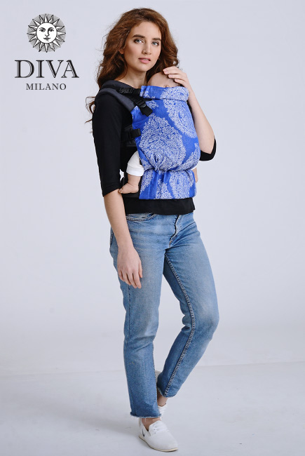 Diva Half Wrap Conversion Buckle Carrier: Azzurro, The One!