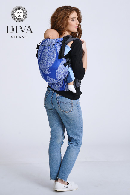 Diva Half Wrap Conversion Buckle Carrier: Azzurro, The One!