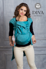 Diva Toddler Mei Tai 100% cotton: Smeraldo