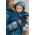 Babywearing Coat 3 in 1 (high-warm), Azzurro