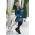 Babywearing Coat 3 in 1 (high-warm), Azzurro