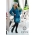 Babywearing Coat 3 in 1 (high-warm), Azzurro