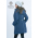 Babywearing Winter Coat 4 in 1 with a Back-Carry Option, Azzurro