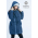 Babywearing Winter Coat 4 in 1 with a Back-Carry Option, Azzurro