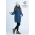 Babywearing Winter Coat 4 in 1 with a Back-Carry Option, Azzurro