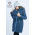 Babywearing Winter Coat 4 in 1 with a Back-Carry Option, Azzurro