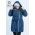 Babywearing Winter Coat 4 in 1 with a Back-Carry Option, Azzurro