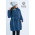 Babywearing Winter Coat 4 in 1 with a Back-Carry Option, Azzurro