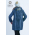 Babywearing Winter Coat 4 in 1 with a Back-Carry Option, Azzurro