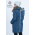 Babywearing Winter Coat 4 in 1 with a Back-Carry Option, Azzurro