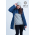 Babywearing Coat 4 in 1 with a Back-Carry Option (high-warm), Azzurro