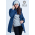 Babywearing Coat 4 in 1 with a Back-Carry Option (high-warm), Azzurro