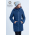 Babywearing Coat 4 in 1 with a Back-Carry Option (high-warm), Azzurro