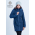 Babywearing Coat 4 in 1 with a Back-Carry Option (high-warm), Azzurro