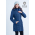 Babywearing Coat 4 in 1 with a Back-Carry Option (high-warm), Azzurro