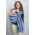 Simple Ring Sling Bayushka, Blue Stripes - 1-Layered