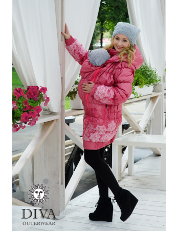 Babywearing Coat 3 in 1 (high-warm), Corallo