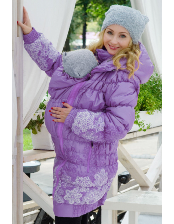 Babywearing Coat 3 in 1 (high-warm), Lavanda