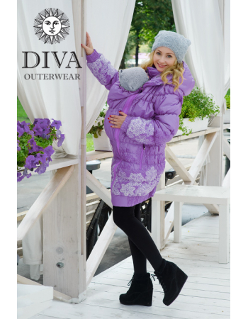 Babywearing Coat 3 in 1 (high-warm), Lavanda