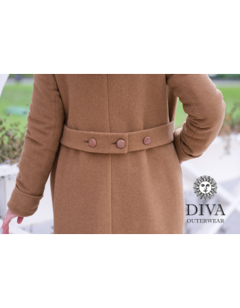 Babywearing Wool Winter Coat, Camello