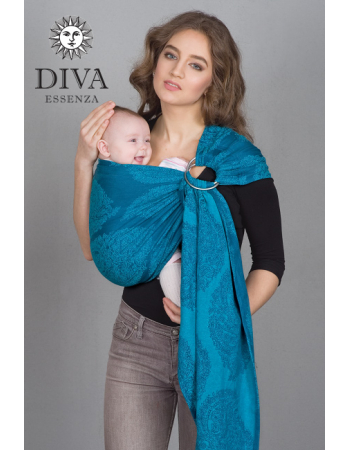 Diva Essenza 100% cotton: Ceruleo Ring Sling
