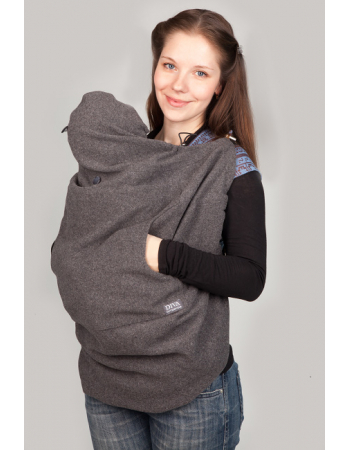 Wool Babywearing Cover, Antracite