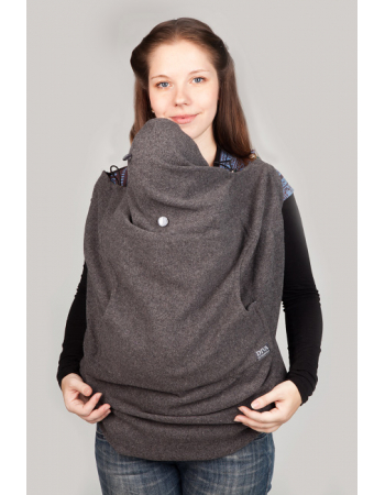 Wool Babywearing Cover, Antracite