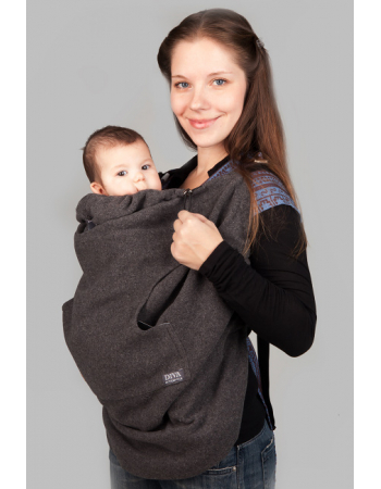 Wool Babywearing Cover, Antracite