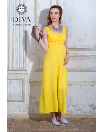 Nursing Dress Diva Nursingwear Alba, Limone