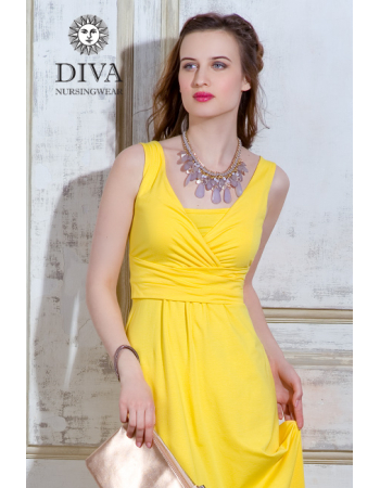 Nursing Dress Diva Nursingwear Alba, Limone