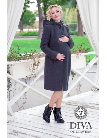 Babywearing Wool Winter Coat, Antracite