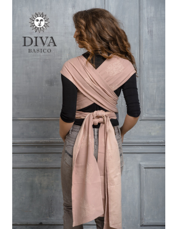 Diva Basico Mei Tai 100% cotton with a hood: Aurora