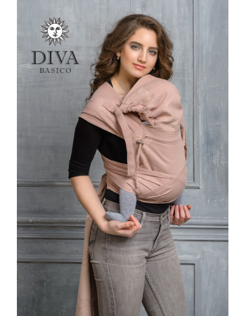 Diva Basico Mei Tai 100% cotton with a hood: Aurora