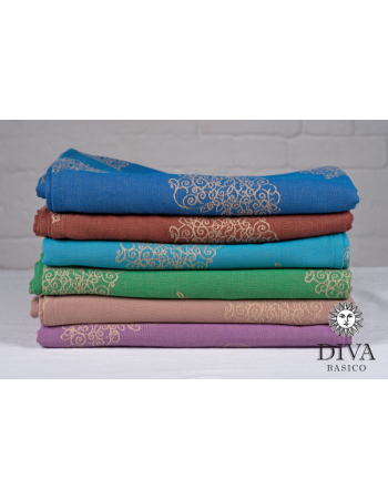Diva Basico Mei Tai 100% cotton: Azzurro