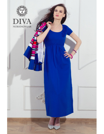 Nursing Dress Diva Nursingwear Dalia, Azzurro
