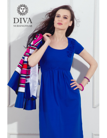 Nursing Dress Diva Nursingwear Dalia, Azzurro