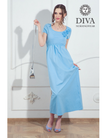 Nursing Dress Diva Nursingwear Dalia, Celeste